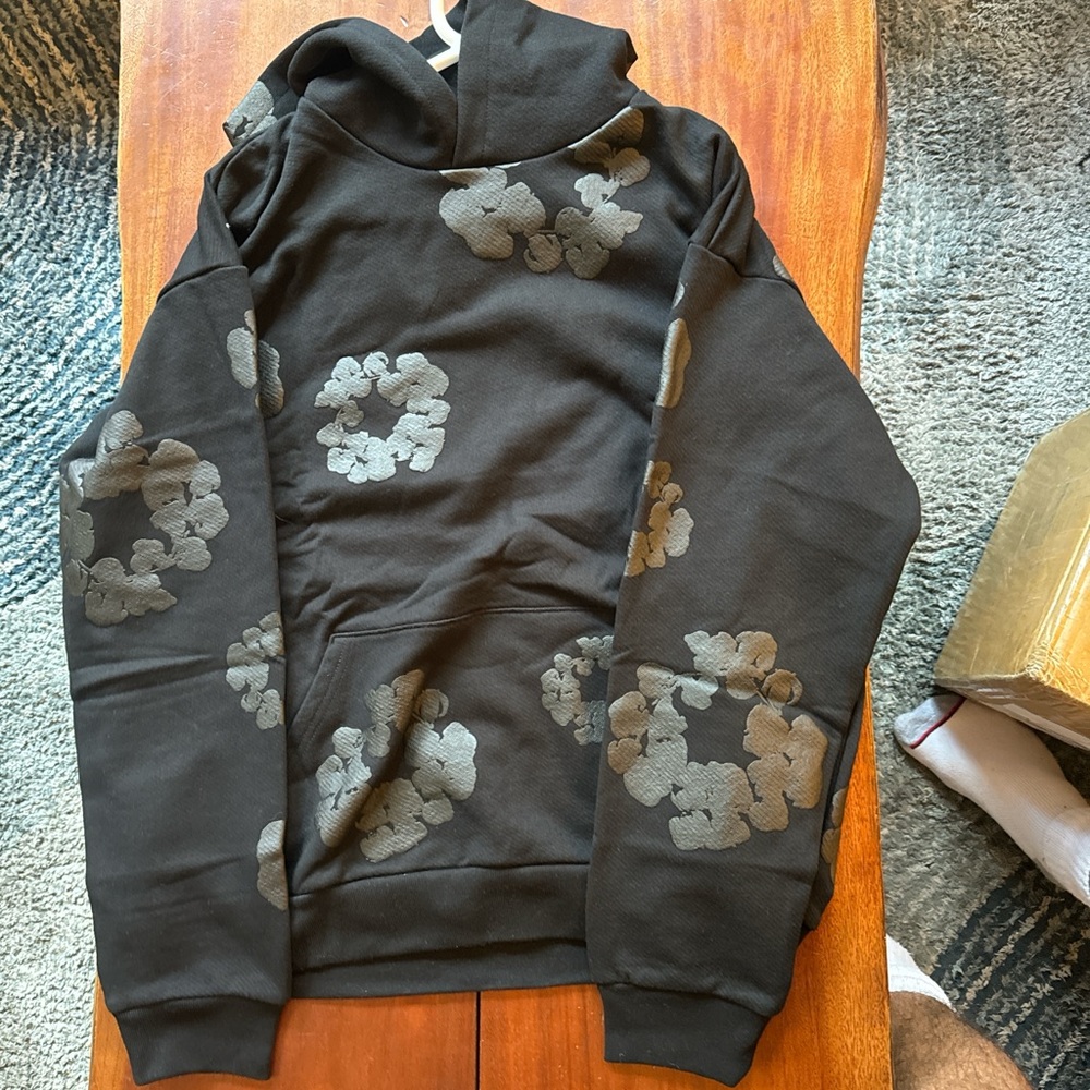 New Denim Tears Black on Black Hoodie XL